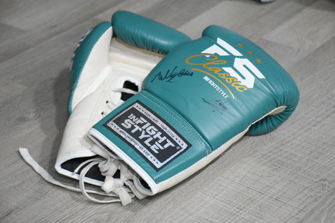 InFightStyle Heritage Classic Lace-Up Leather Gloves (Green)