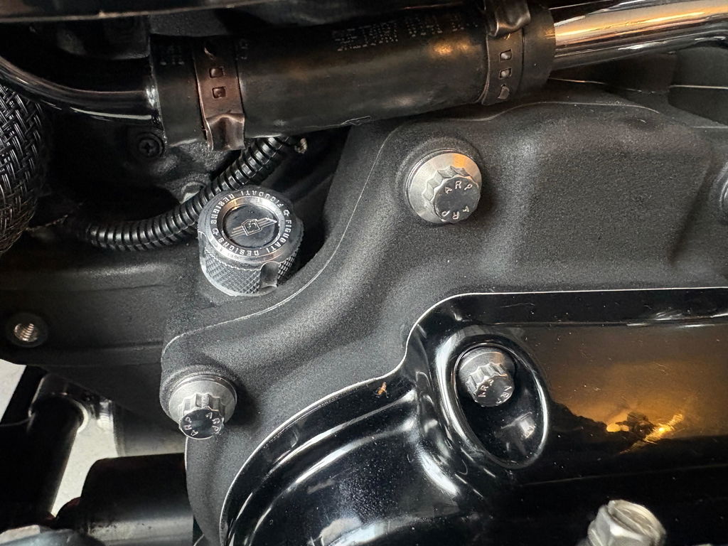 Performance Magnetic Transmission Dipstick for Harley-Davidson All Models - Curved Silver