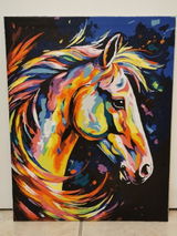 Cheval Coloré Abstrait