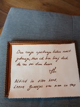 ForeverNote – handgeschreven tekst op stof