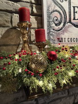 Artificial Real Touch Faux Cedar Garland - 78 or 108 inches
