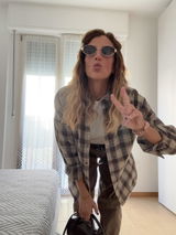 CAMICIA TARTAN RILEY AZZURRO