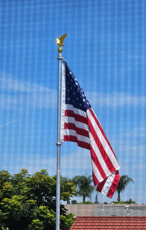 Flag Pole Swivel Rings | Sealed Bearings | Stainless Steel Clips | Sizes 1" to 2"