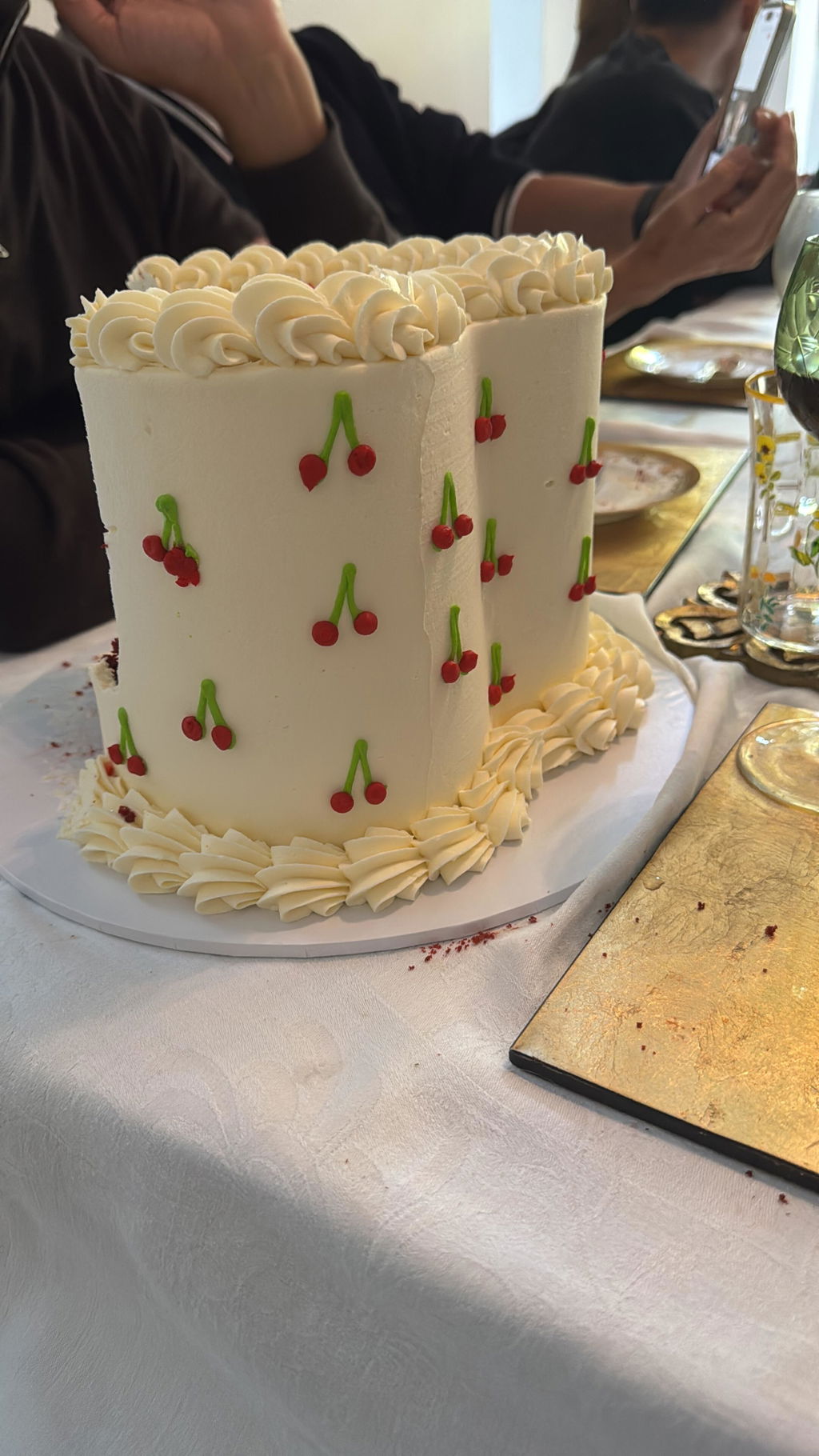 Cherry Bomb Vintage Kitsch Heart Cake