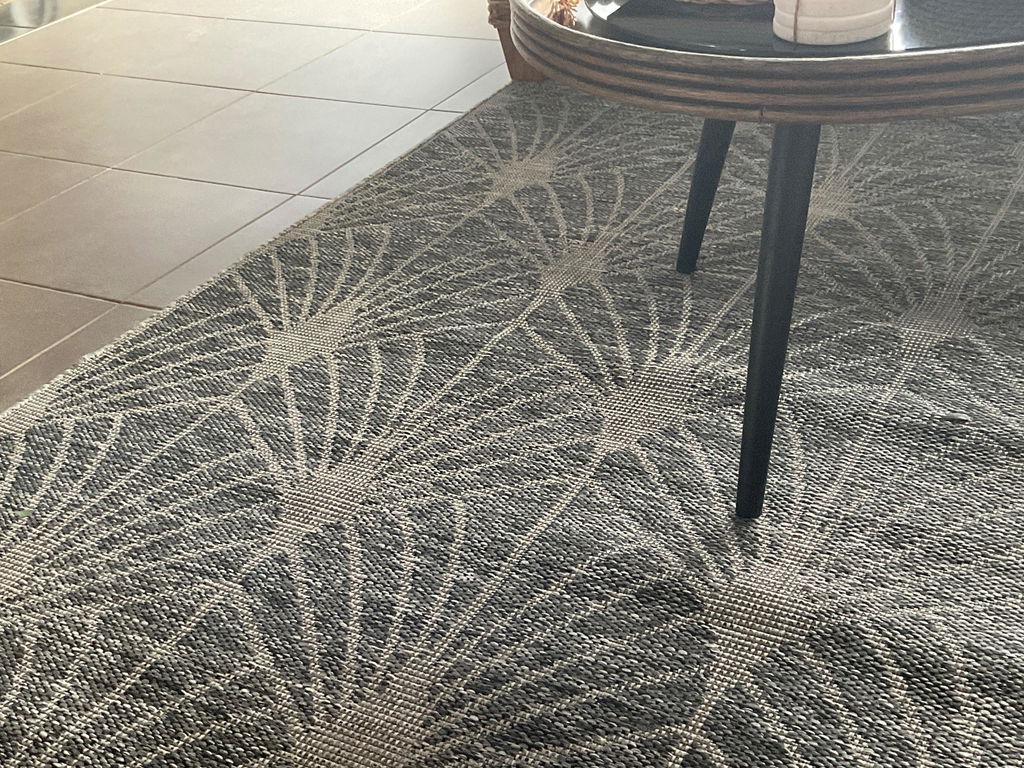 Courtyard Black Indoor Outdoor Rug