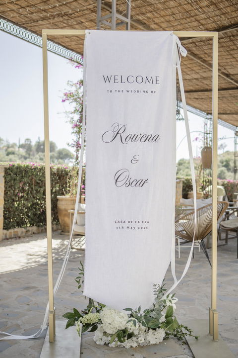 Linen Welcome Sign - Elowise