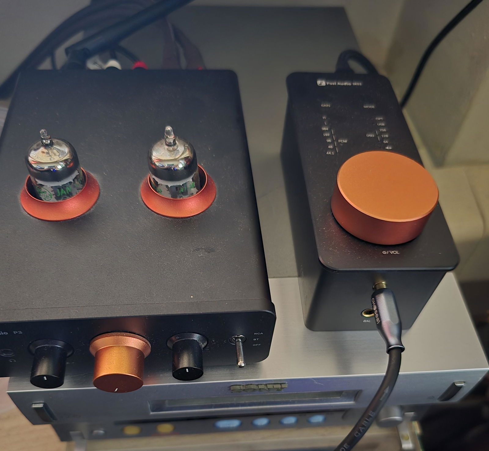 Fosi Audio Replaceable Orange & Black Knob