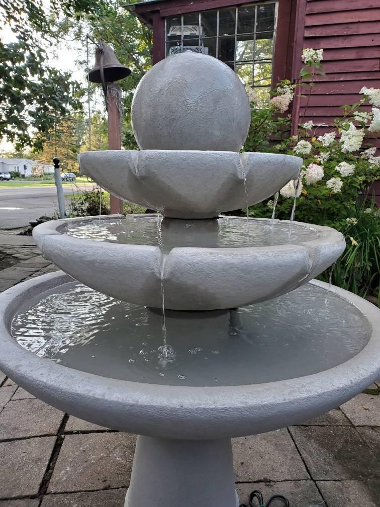Tranquility Sphere 3-Tier Fountain - Massarellis