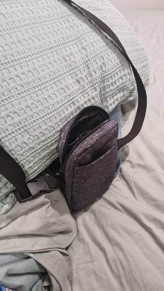 Customer photo of Shipibo Conibo Monochrome Utility crossbody bag