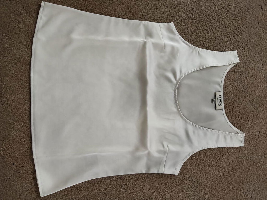 Premium Satin Champagne Tank Top
