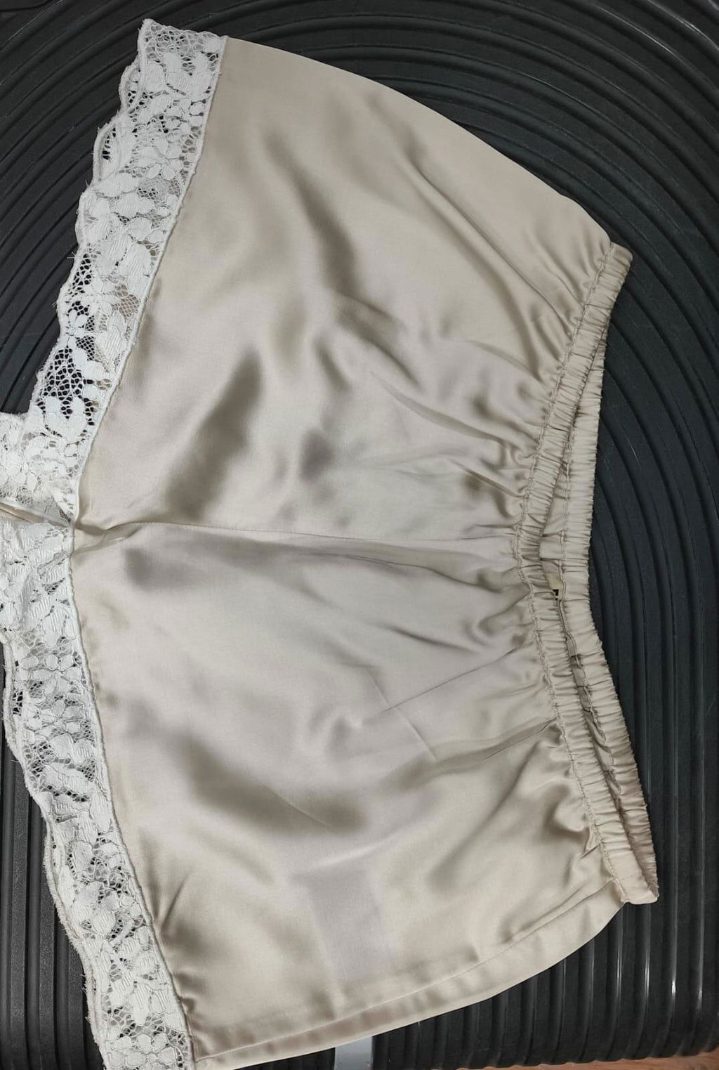 Premium Champagne Shorts with Lace
