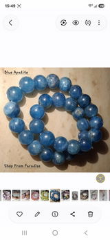 Blue Apatite Crystal Bracelet: Inspiration & Motivation