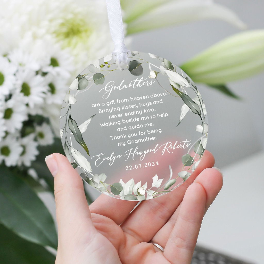Godparents, Godmother Special Quote Keepsake Gift