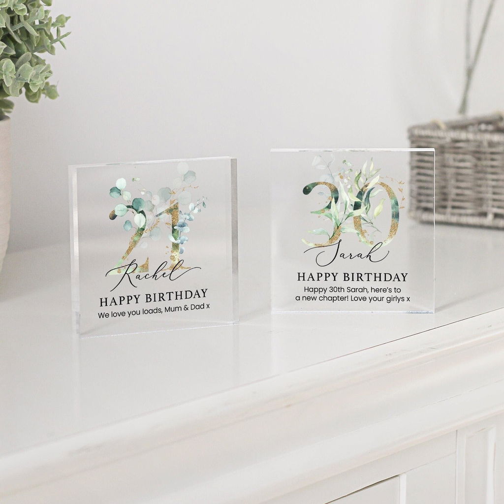 Personalised Floral Special Age Birthday Gift