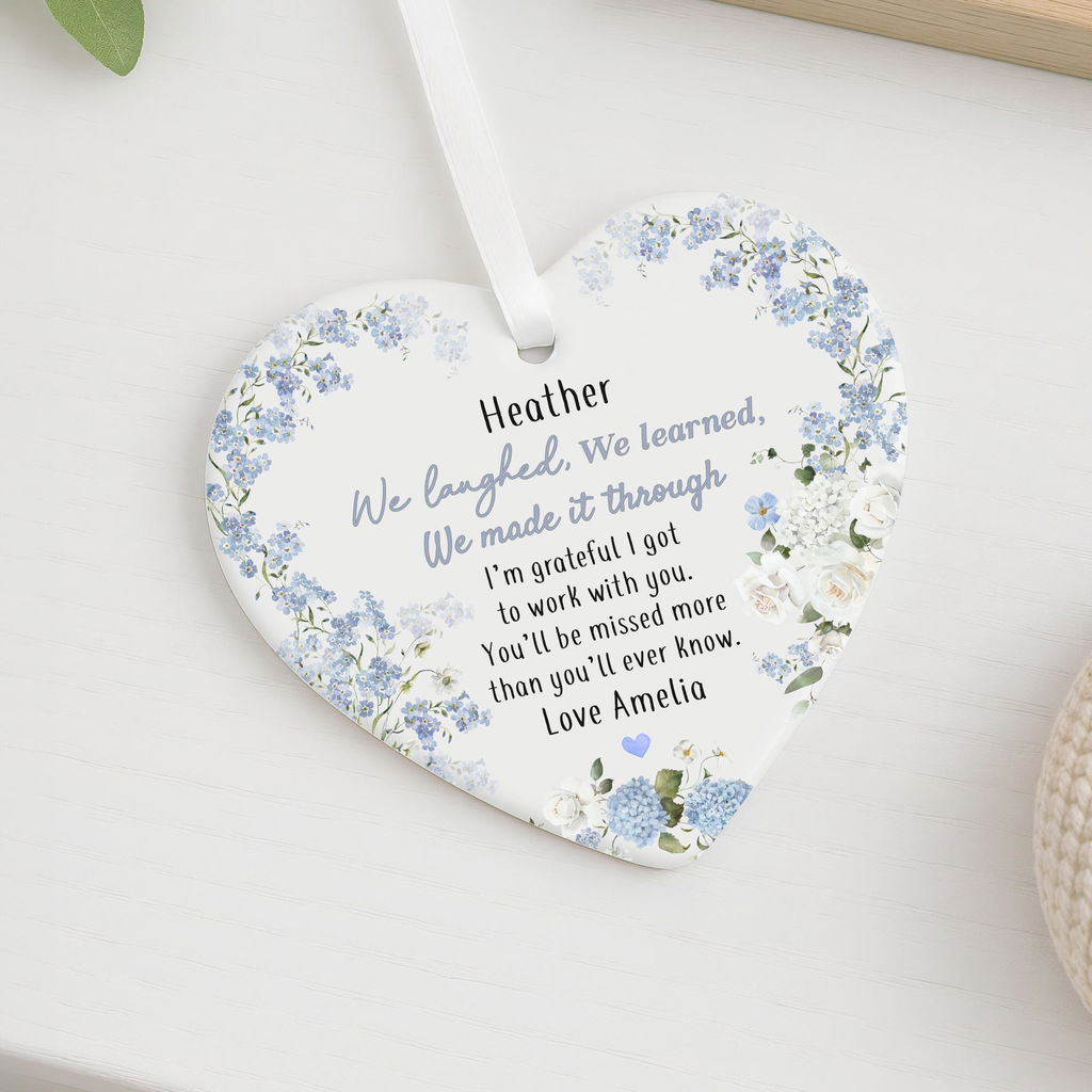 Personalised Goodbye Gift for Colleague Work Leaving Ceramic Keepsake Gift