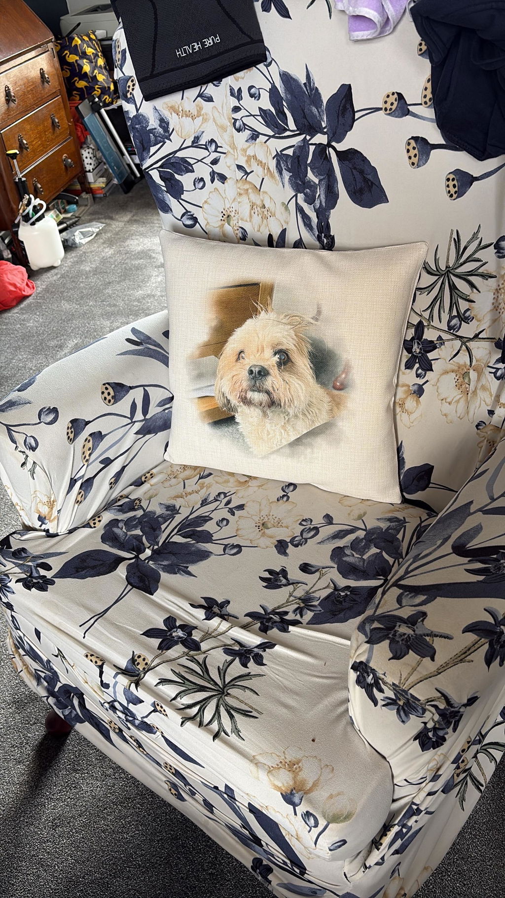 Personalised Linen Picture Photo Cushion