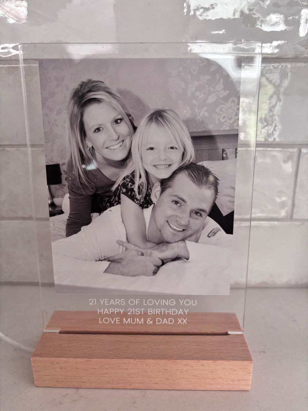 Personalised LED Photo Frame Night Light