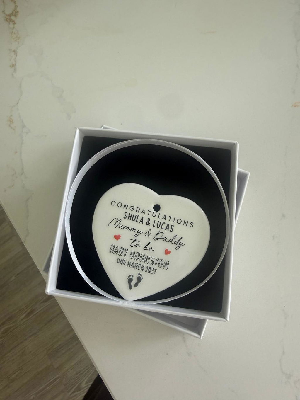 Personalised New Parents Congratulations Pregnancy Ornament