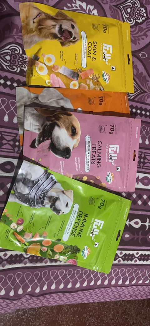 Fullr Multi-Pack of 4, Dog Treats for All Breeds