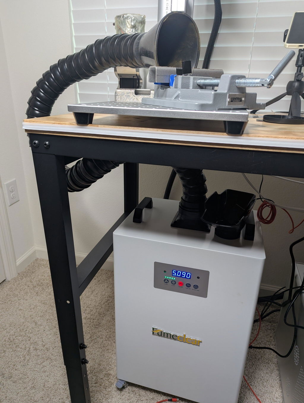 Fumeclear® FC-350 350W Laser Fume Extractor for Welding, Laser Engravers, Cutting