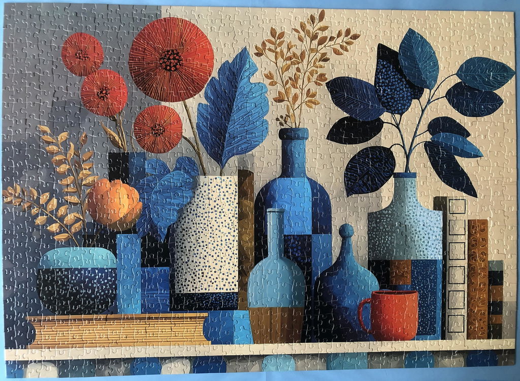 Variations in Blue Jigsaw Puzzle 1000 Piece