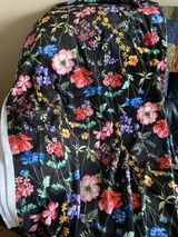 Black Florist Digital - Shannon Fabrics Cuddle Minky