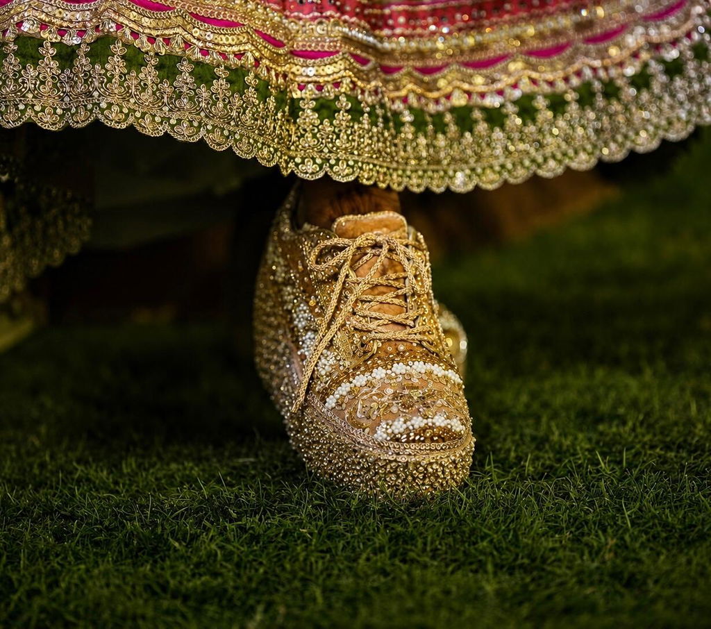 Designer Bridal Sneakers India – Handmade Wedding Shoes