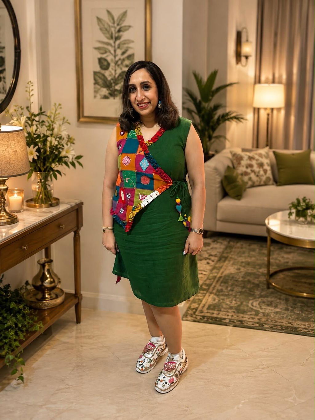 Rani Bagh Handcrafted Bridal Sneakers / Indian Heritage Theme