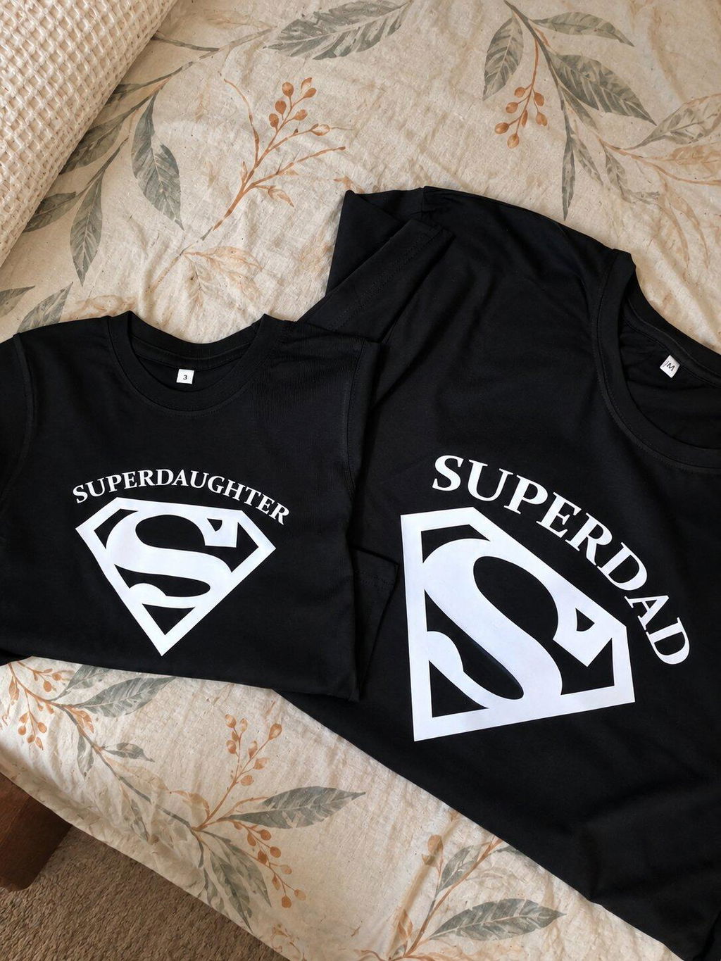Super Dad Super Daughter Father and Daughter Matching T-Shirt- FunkyTeesClub
