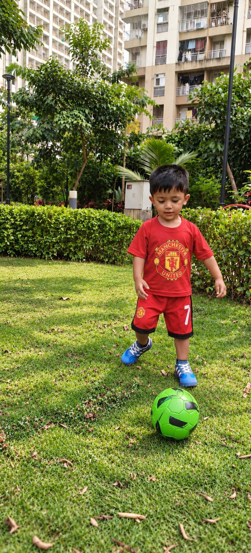 Manchester United Half Sleeves T-Shirt for Boy-FunkyTeesClub