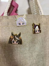 Pretty Derby Character Enamel Pin, Horse Girl Fan Art Collectible Badge, Anime Game Pin for Fans & Collectors