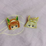 Pretty Derby Character Enamel Pin, Horse Girl Fan Art Collectible Badge, Anime Game Pin for Fans & Collectors