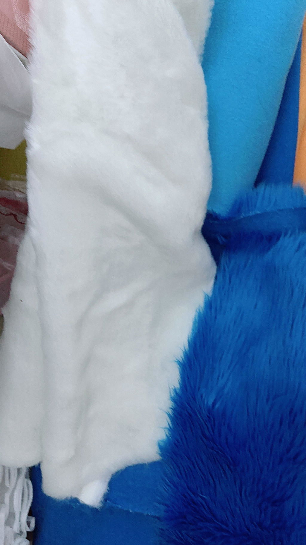 [Ice Cream Short Pile Fur]  1-2cm White Series Faux Fur