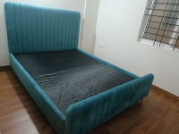 Rome Luxury Upholstered Bed In Suede