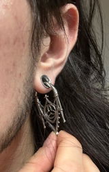 Silver Gothic Arch Ear Weights