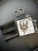 Golden Gothic Arch Ear Weights