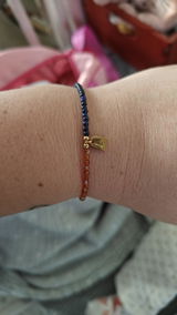 Birthstone & Tag bracelet women