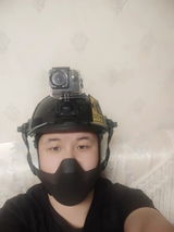 Man review photo