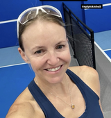 Citrine Party - Pickleball Paddle Necklace