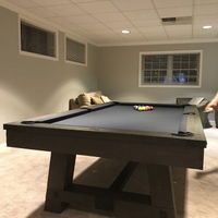 Playcraft Yukon River Slate Pool Table with Dining Top