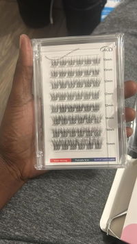 GAQQI No Band Self Adhesive Eyelashes Clusters 10-16mm (Lace)