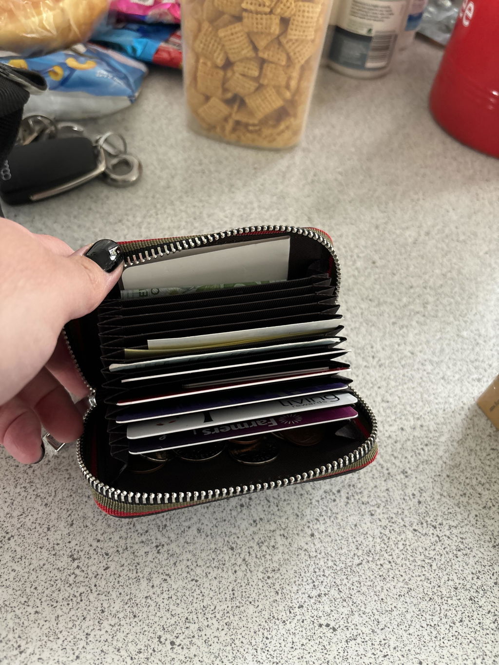RFID Leather Card Holder | Colorful Woven Edge Design