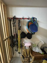 Ski Wall Rack - ski wall hanger for up to 6 pairs of skis