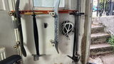 Skateboard wall storage rack