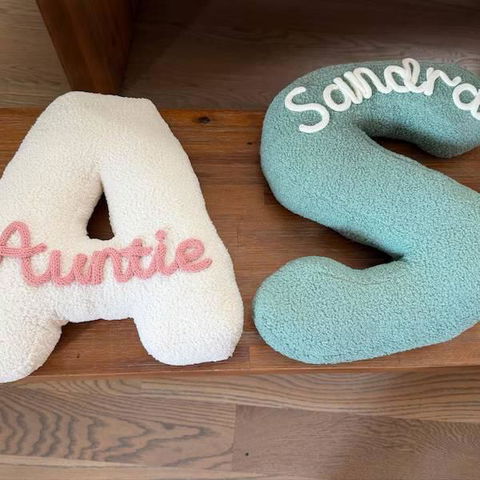 Personalized Letter Plush Pillow - Nursery Decor, Home Decor Gift, Housewarming Gift HO82 903848