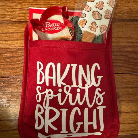 Personalized Sweet Christmas Wishes Cheer Potholder, Christmas Cookie Gift LM32 670539