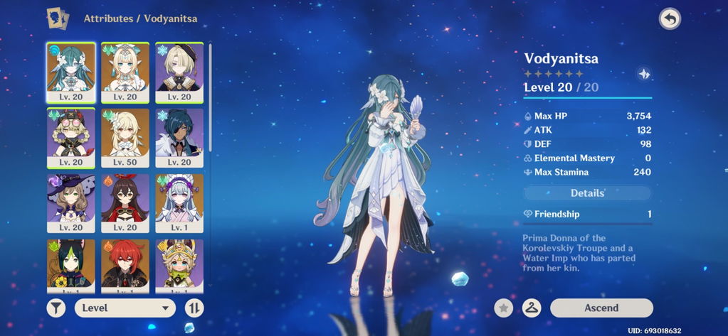 Genshin Impact Wishes Starter Account (America)