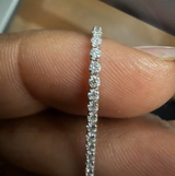 14K Gold Lab Grown Diamond Tennis Bracelet: Elegant Infinity Design