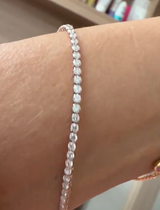 14K Gold Lab Grown Diamond Tennis Bracelet: Elegant Infinity Design