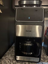 GEVI 10-Cup Drip Coffee Maker Machine with Grinder and LED Touchscreen DCMF0